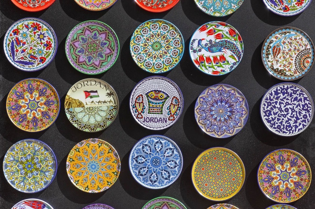 Suvenýr keramika z Jordánska
