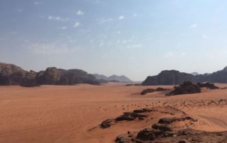 Poušť Wadi Rum v Jordánsku