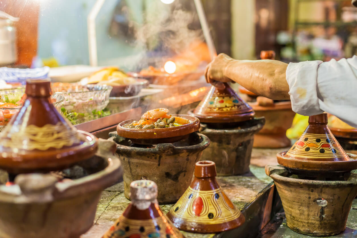 Tradiční pokrm v Maroku